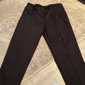 Black stretch straight leg pants